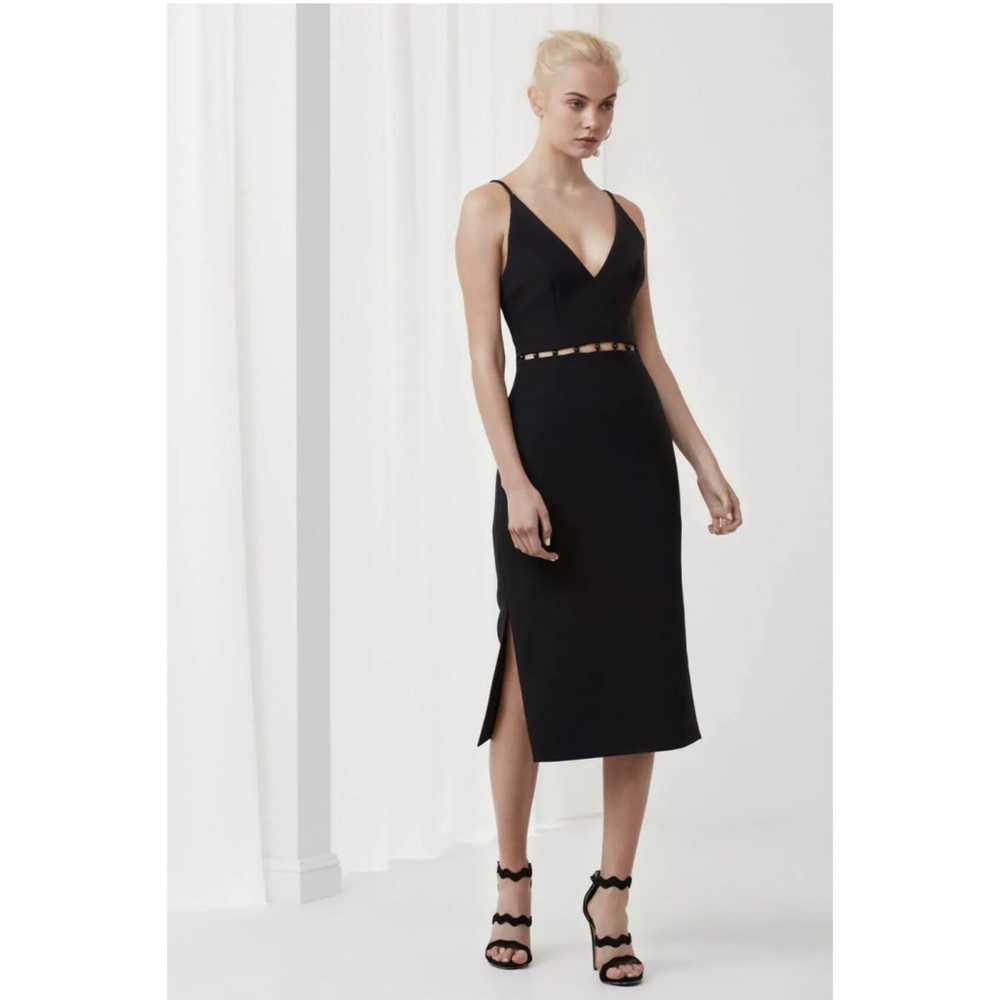 KEEPSAKE The Label Signals Black Midi Dress